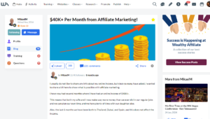 $40+ Per Month From Affiliate Marketing
