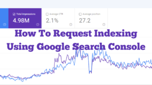 How To Request Indexing Using Google Search Console
