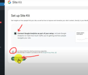 Set Up Google Site Kit