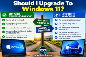 Should I upgrade to Windows 11 or stay with Windows 10?