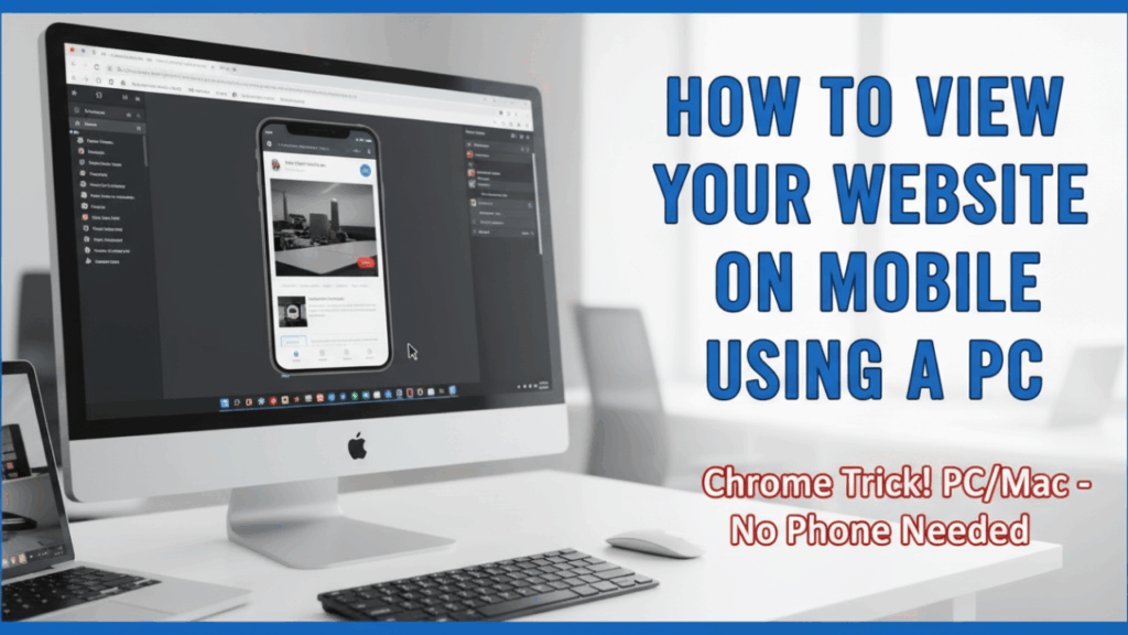 How To View Your Website On Mobile Using A PC
