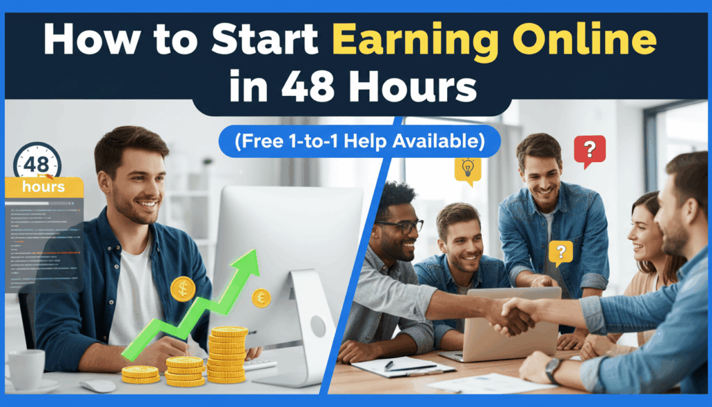 How to Start Earning Online in 48 Hours (Free 1-to-1 Help Available)