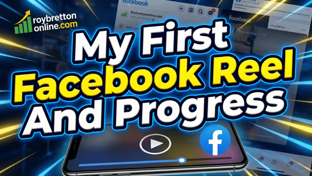 My First Facebook Reel And Progress