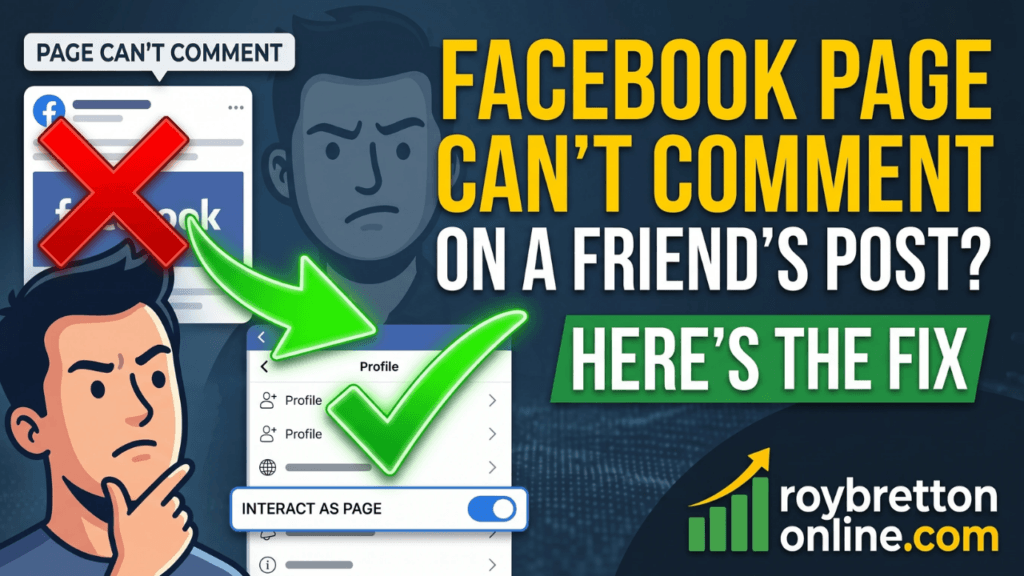 Facebook Page Can't Comment On A Friend's Post Here's The Fix